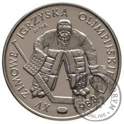 500 złotych - bramkarz-hokeista